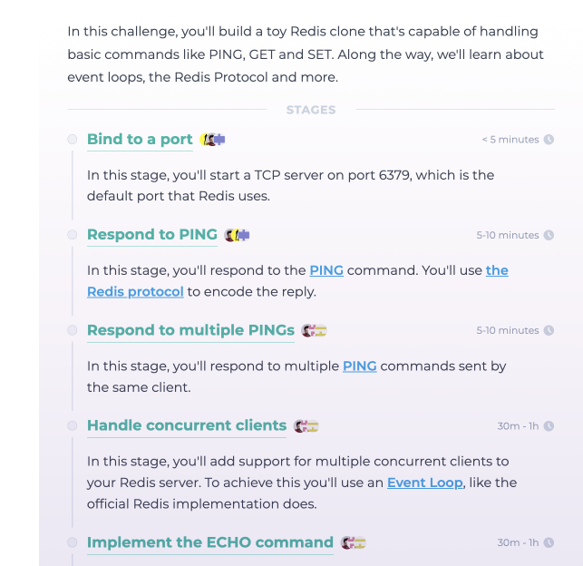 Redis stages preview